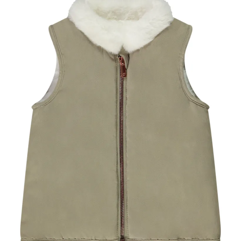 Parka Grand Froid 2 en 1 doublée fausse fourrure pour bébé fille