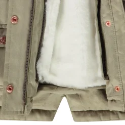Parka Grand Froid 2 en 1 doublée fausse fourrure pour bébé fille