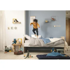 Parure de lit avec housse de couette et taie d'oreiller Mes amis les dinos