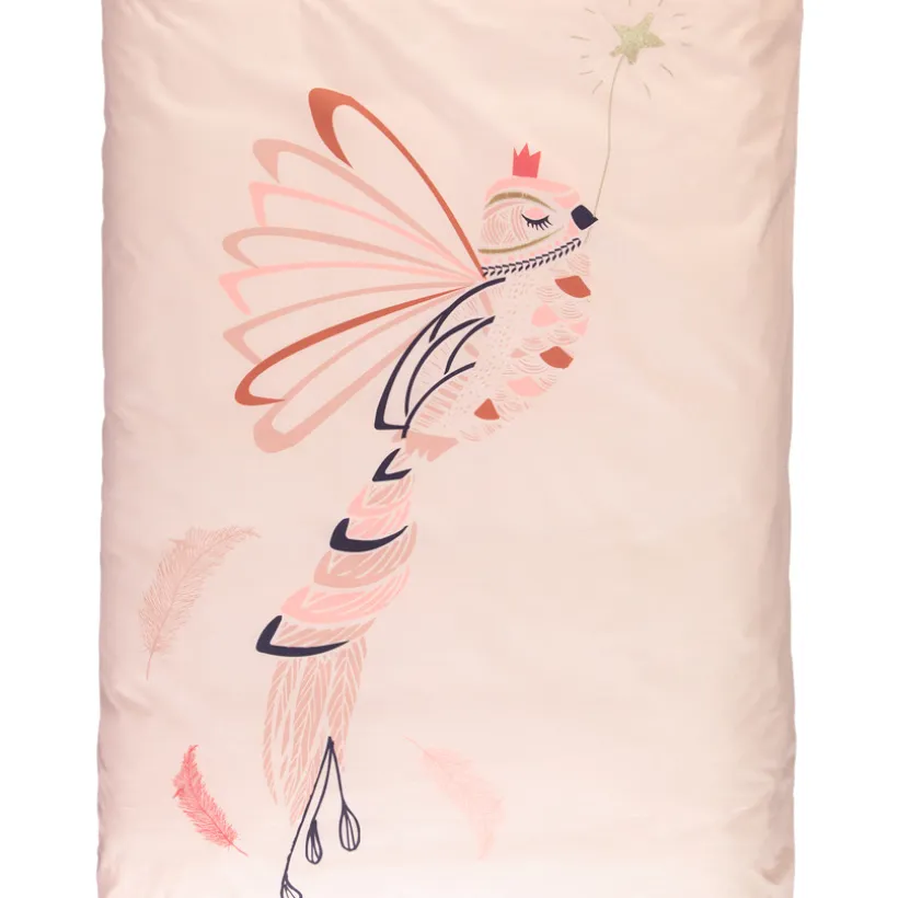 Parure de lit avec housse de couette et taie d'oreiller Magic bird