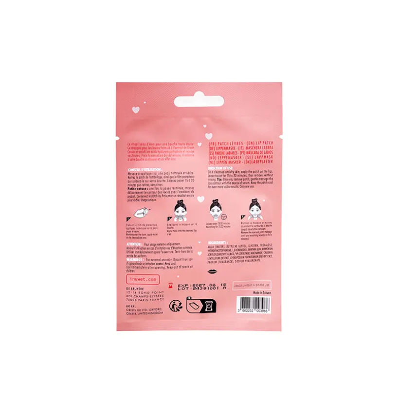 Patch hydratant et repulpant pour les lèvres