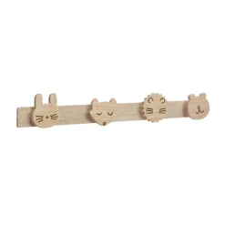 Patère en bois - Animaux