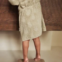 Peignoir de bain éponge 1-2 ans en jacquard Miffy olive green