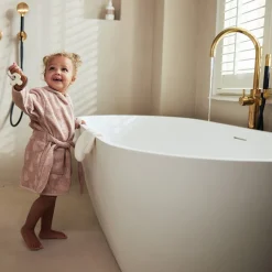 Peignoir de bain éponge 3-4 ans en jacquard Miffy nougat