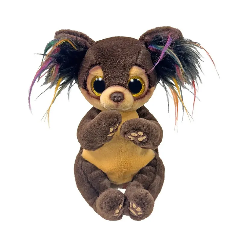 Peluche Beanie Bellies 15cm Toffee le chien marron