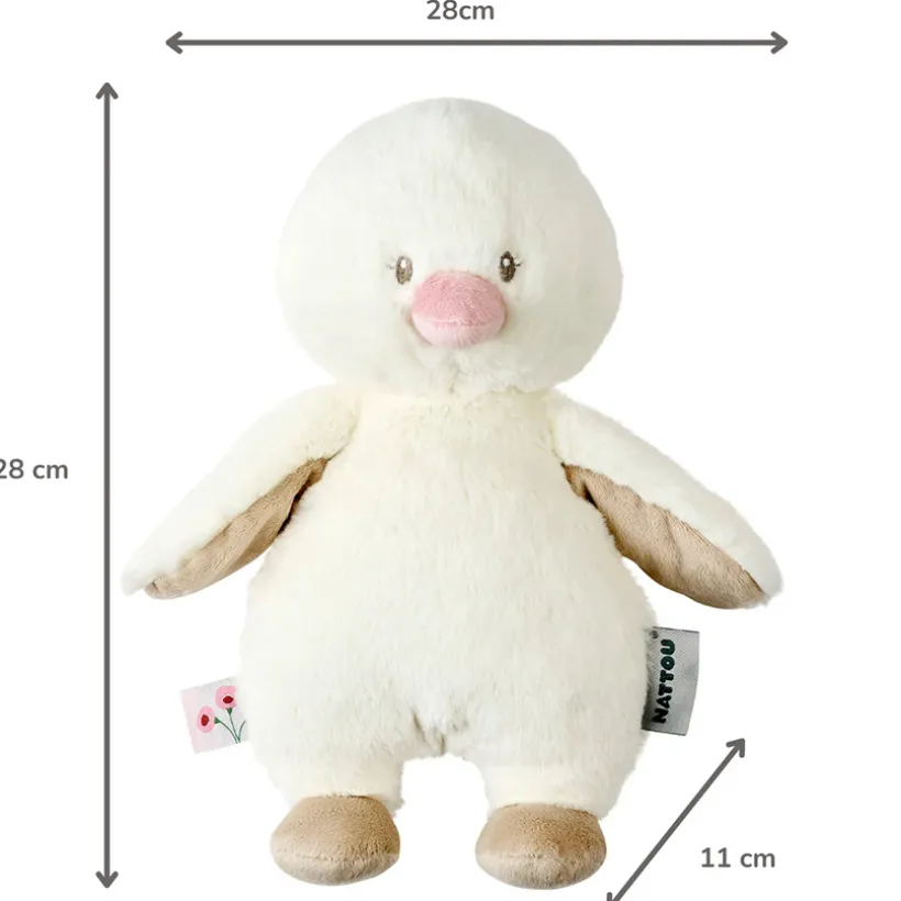 Peluche caneton - Fanfan - Sable - 30 cm