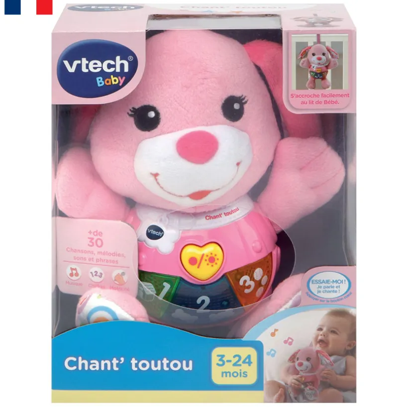 Peluche Chant'toutou Rose