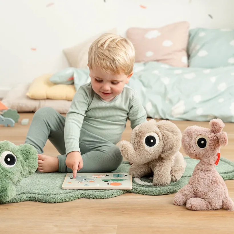 Peluche câlin Bestie 28cm Croco Vert