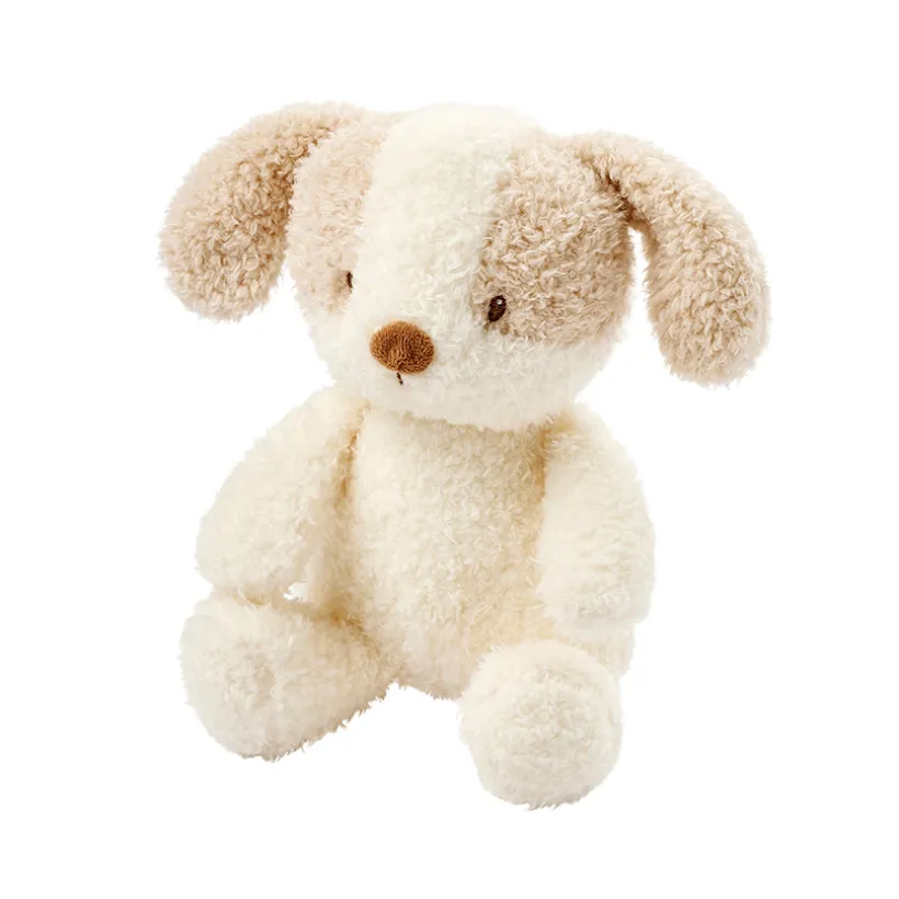 Peluche 25cm Teddy bébé chien écru