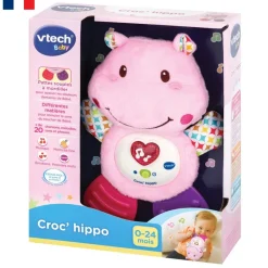 Peluche Croc'Hippo Rose
