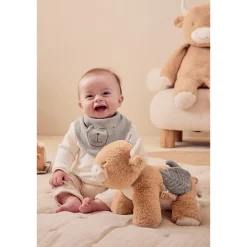 Peluche d'activité et d'éveil Vache Fluffy Beige