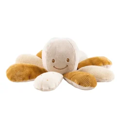 Peluche d'activités pieuvre Lapidou Caramel