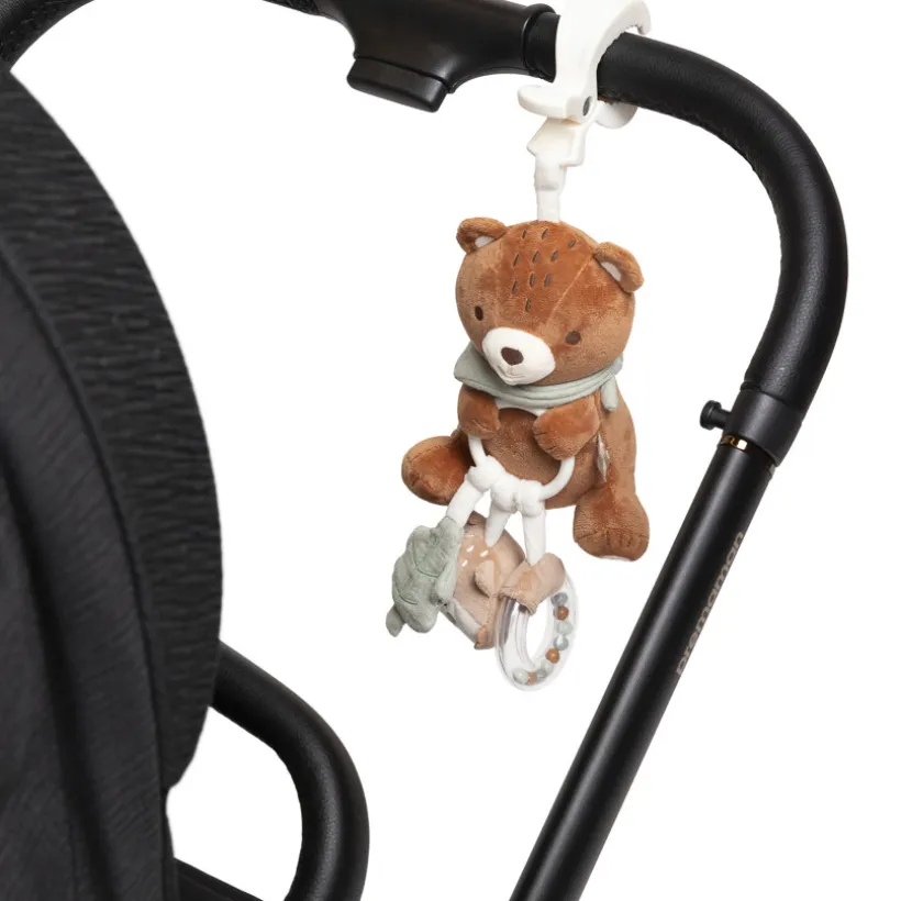 Peluche d'activités à suspendre ourson Roi des Forêts