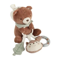 Peluche d'activités à suspendre ourson Roi des Forêts