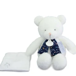 Peluche doudou Ours Luminescent Clair de Lune Blanc