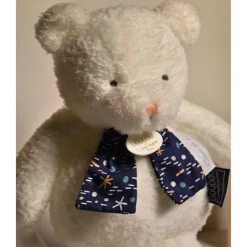 Peluche doudou Ours Luminescent Clair de Lune Blanc