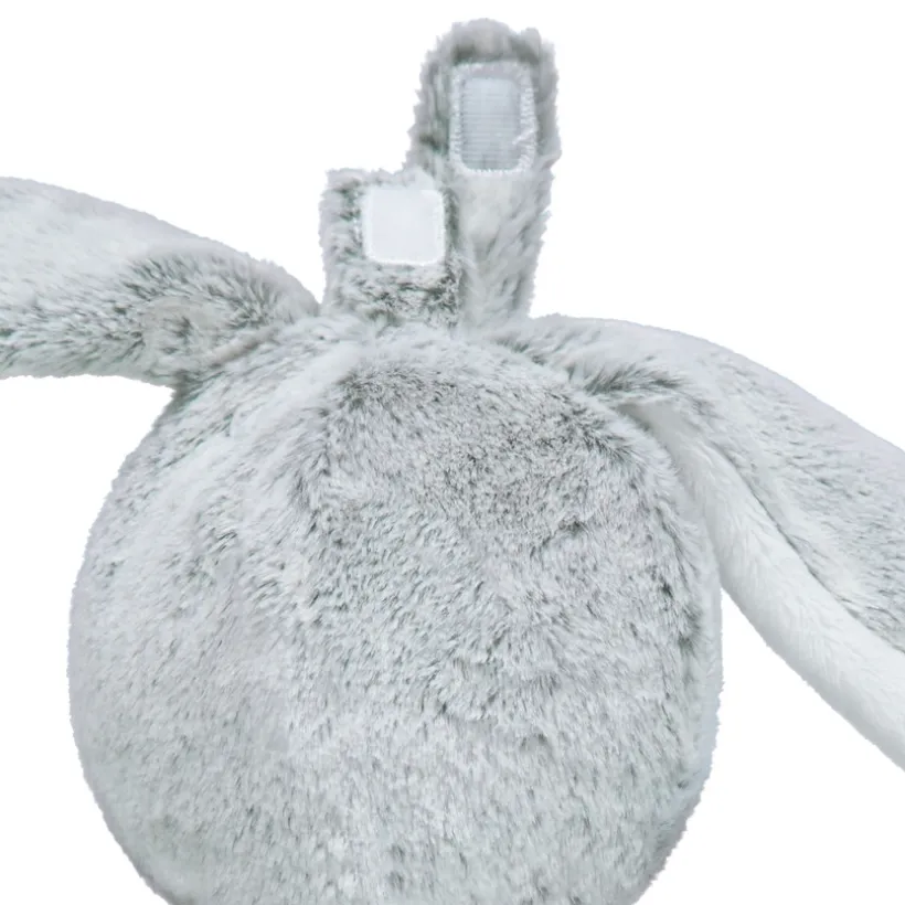 Peluche en velours et sherpa forme lapin