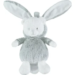 Peluche en velours et sherpa forme lapin