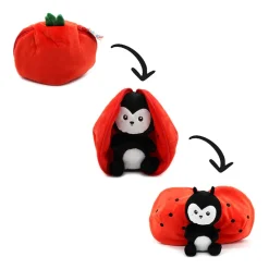 Peluche Flipetz 2 en 1 Comet la coccinelle/tomate