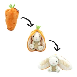 Peluche Flipetz 2 en 1 Gadget le lapin/carotte