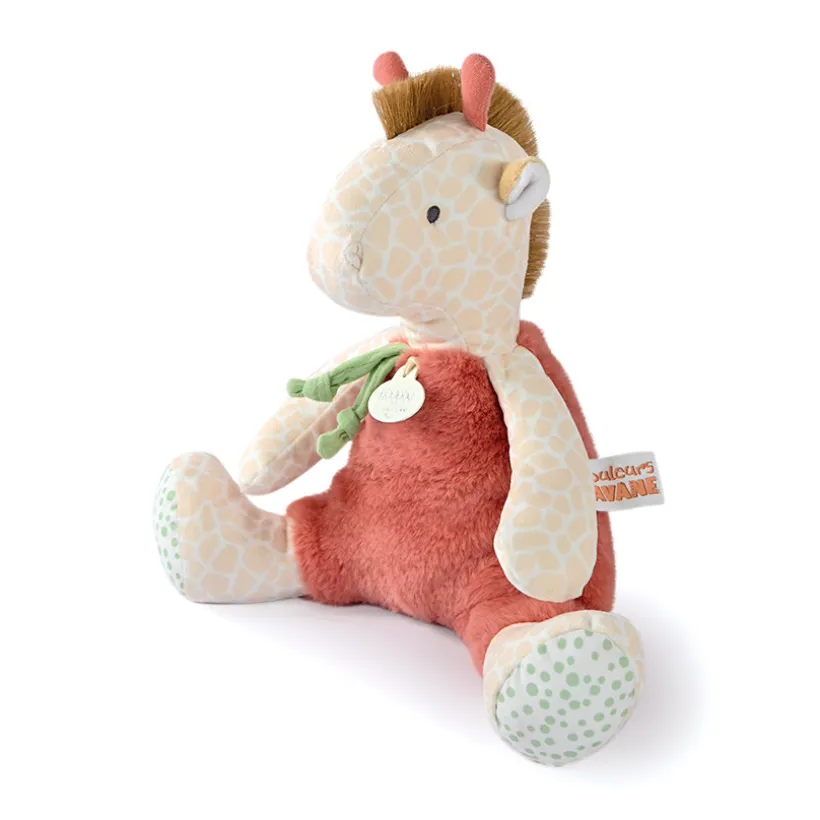 Peluche girafe Couleurs Savane 30 cm