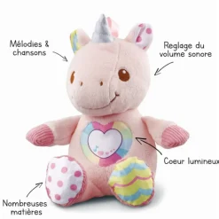 Peluche interactive Maé ma licorne à câliner