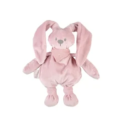 Peluche - Lapin avec foulard phosphorescent - Vieux rose - 30 cm