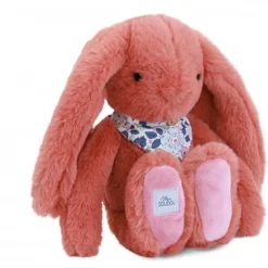 Peluche Lapin Fleurette 25cm Terracotta