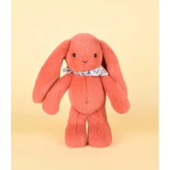 Peluche Lapin Fleurette 25cm Terracotta