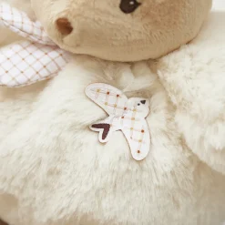 Peluche lapin Patapouf 17cm crème