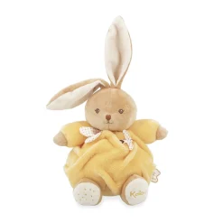 Peluche lapin Patapouf 17cm jaune