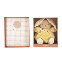 Peluche lapin Patapouf 17cm jaune