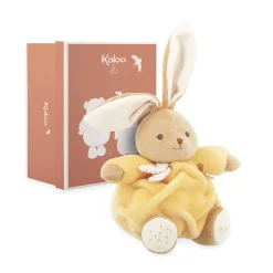 Peluche lapin Patapouf 17cm jaune