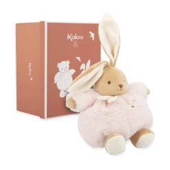 Peluche lapin Patapouf 25cm rose