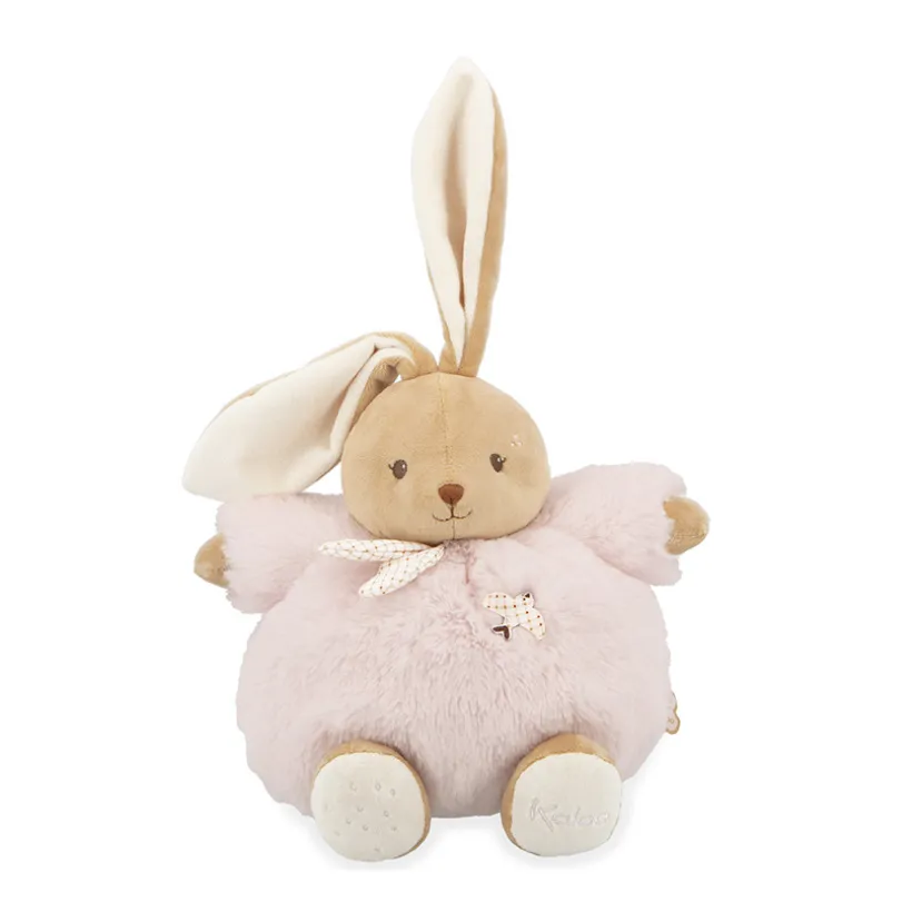 Peluche lapin Patapouf 25cm rose