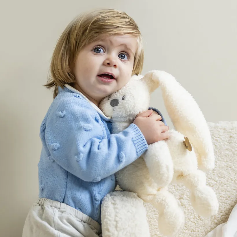 Peluche - Lapin Teddy - Vanille - 30 cm