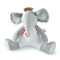 Peluche éléphant Couleurs Savane 30 cm