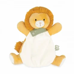Peluche marionnette Nougat le lion