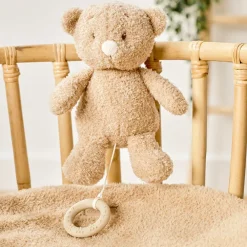 Peluche musicale bébé ours - 25cm - Fanfan - teddy Caramel