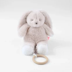 Peluche musicale 20 cm Moka le lapin