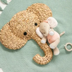 Peluche musicale - Eléphant Oli- Rose - 24 cm