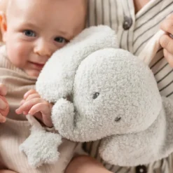 Peluche musicale - Eléphant Teddy - Gris - 20 cm