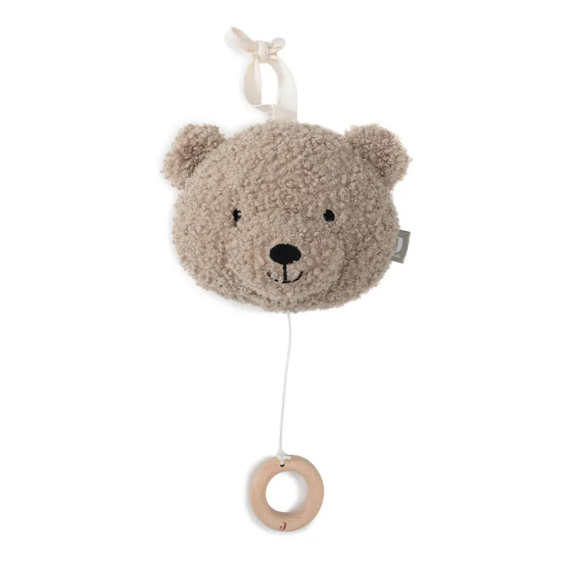 Peluche musicale en bouclettes Teddy Bear olive green