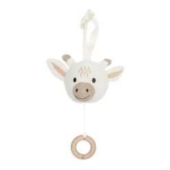 Peluche musicale girafe en tricot