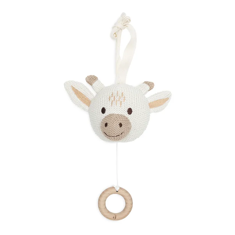 Peluche musicale girafe en tricot