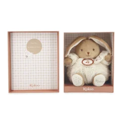 Peluche musicale lapin Patapouf 17cm crème