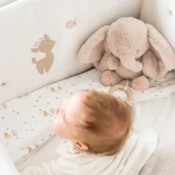 Peluche musicale éléphant - Velours - Fanfan - Sable -24 cm