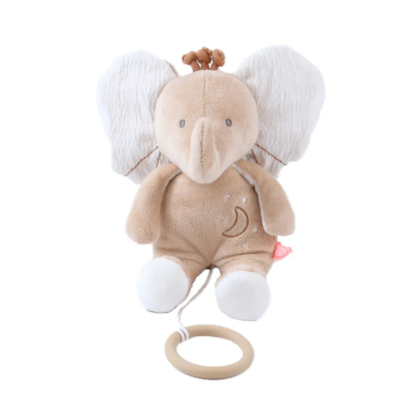 Peluche musicale mini 20cm Eléphant Bali
