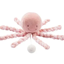 Peluche musicale pieuvre Rose
