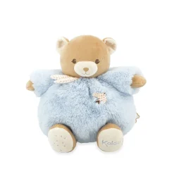 Peluche ours Patapouf 25cm bleu